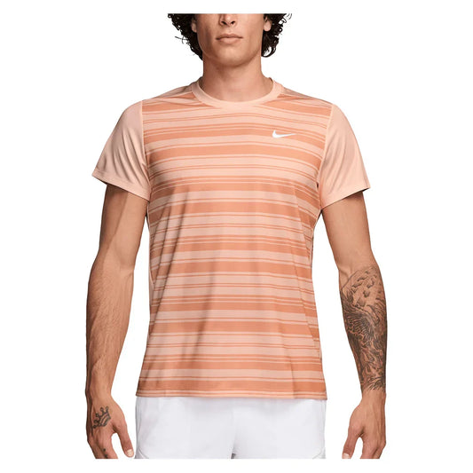 Men`s Court Dri-FIT Victory Print Tennis Top NIKE XS 664_WASHED_CORAL