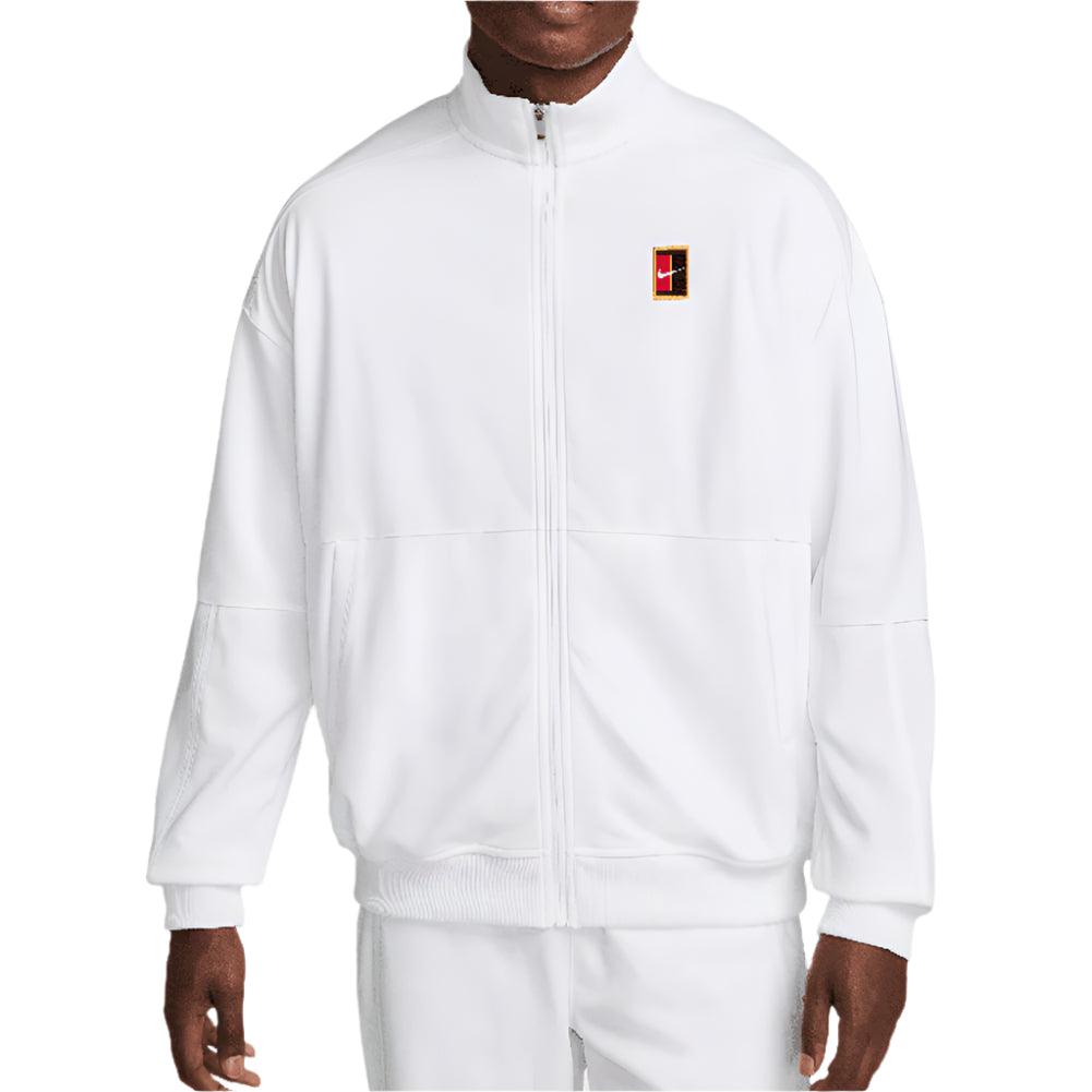 Men`s Heritage Tennis Jacket MENS APPAREL NIKE White XS