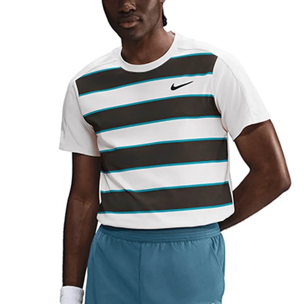 Men`s Paris Court Dri-FIT Advantage Slam Tennis Top NIKE XS 110_PALE_IVORY/BK