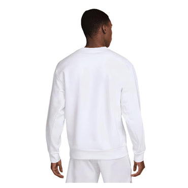 Men`s Heritage Dri-FIT Fleece Long Sleeve Tennis Top White MENS APPAREL NIKE