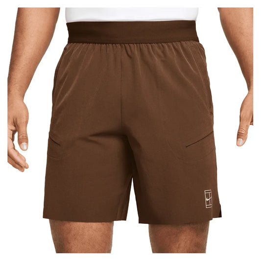 Men`s Court Dri-FIT Advantage 8 Inch Tennis Short NIKE XS 259_CACAO_WOW