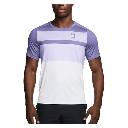 Men`s Court Dri-FIT Advantage Print Tennis Top NIKE XS 527_DUSTY_AMETHYST