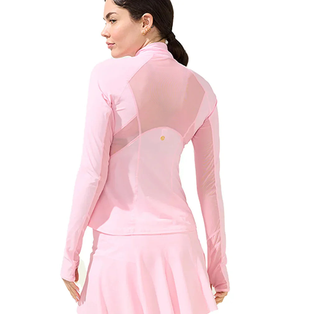 Women`s Grace 1/2 Zip Long Sleeve Tennis Top Dreamland BOBBE