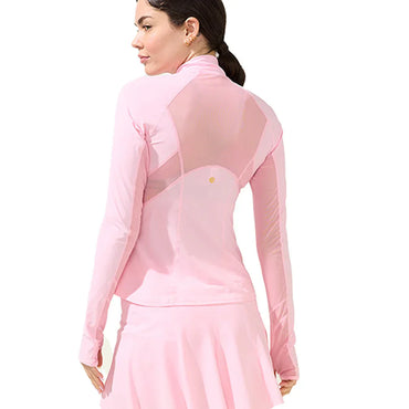 Women`s Grace 1/2 Zip Long Sleeve Tennis Top Dreamland BOBBE