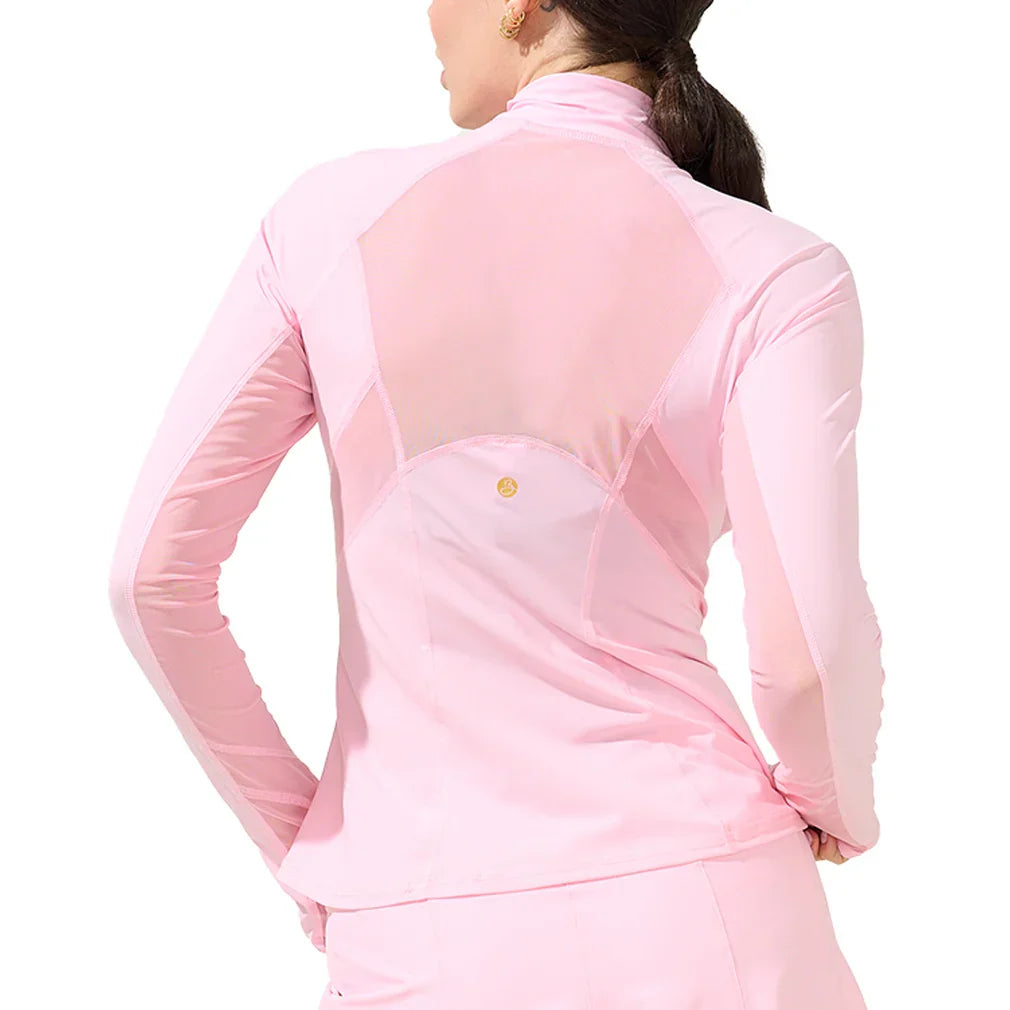 Women`s Grace 1/2 Zip Long Sleeve Tennis Top Dreamland BOBBE
