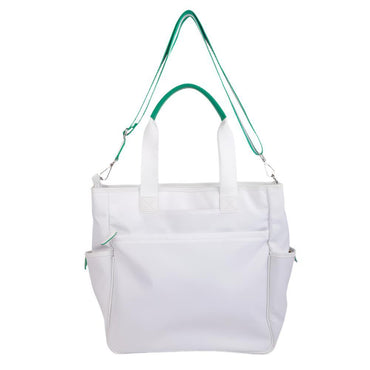 Belle Pickleball and Tennis Tote White TRELLE AND CO.