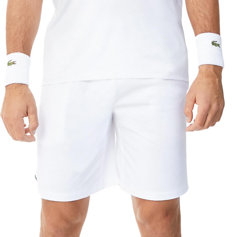 Men's Novak Djokovic Ultra-Dry Tennis Short White Tournament Gear LACOSTE S