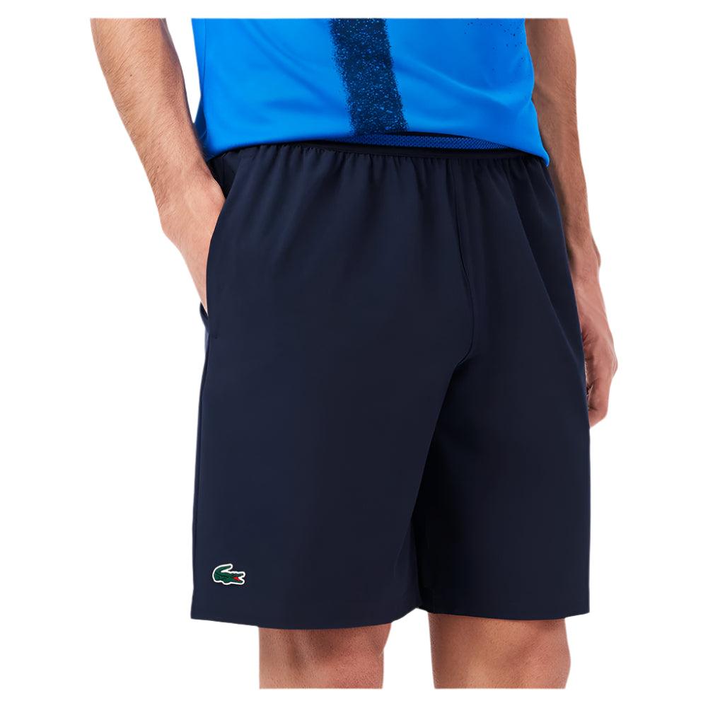Men`s Novak Djokovic On Court Tec Woven Tennis Short LACOSTE SMALL Blue