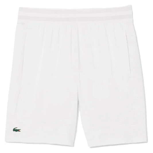Men`s On Court Unlined Tennis Short Blanc LACOSTE SMALL White