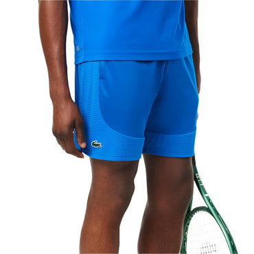 Men`s On Court Unlined Tennis Short LACOSTE SMALL Blue