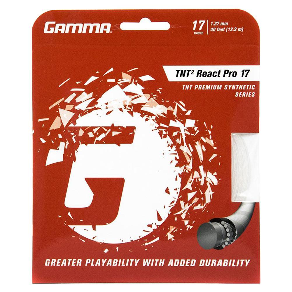 TNT2 React Pro Tennis String Strings GAMMA