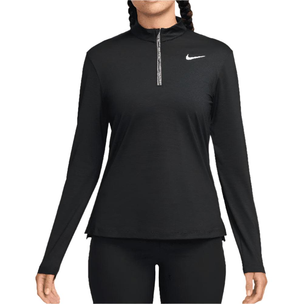 Women`s Dri-Fit Victory 1/2 Zip Long Sleeve Tennis Top NIKE Black XS