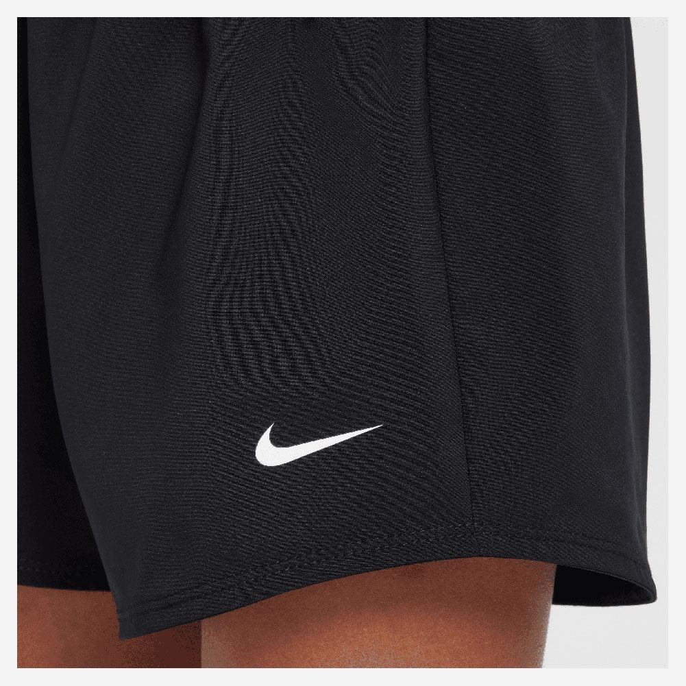 Girls' One Dri-Fit 2in1 3 inch Tennis Shorts Black and White NIKE