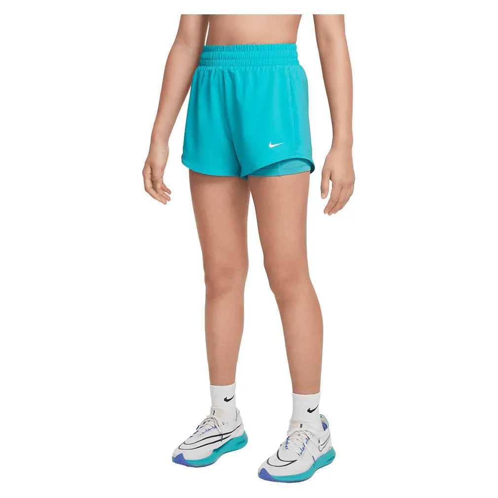 Girls` Dri-FIT One 2in1 3 Inch Training Short NIKE