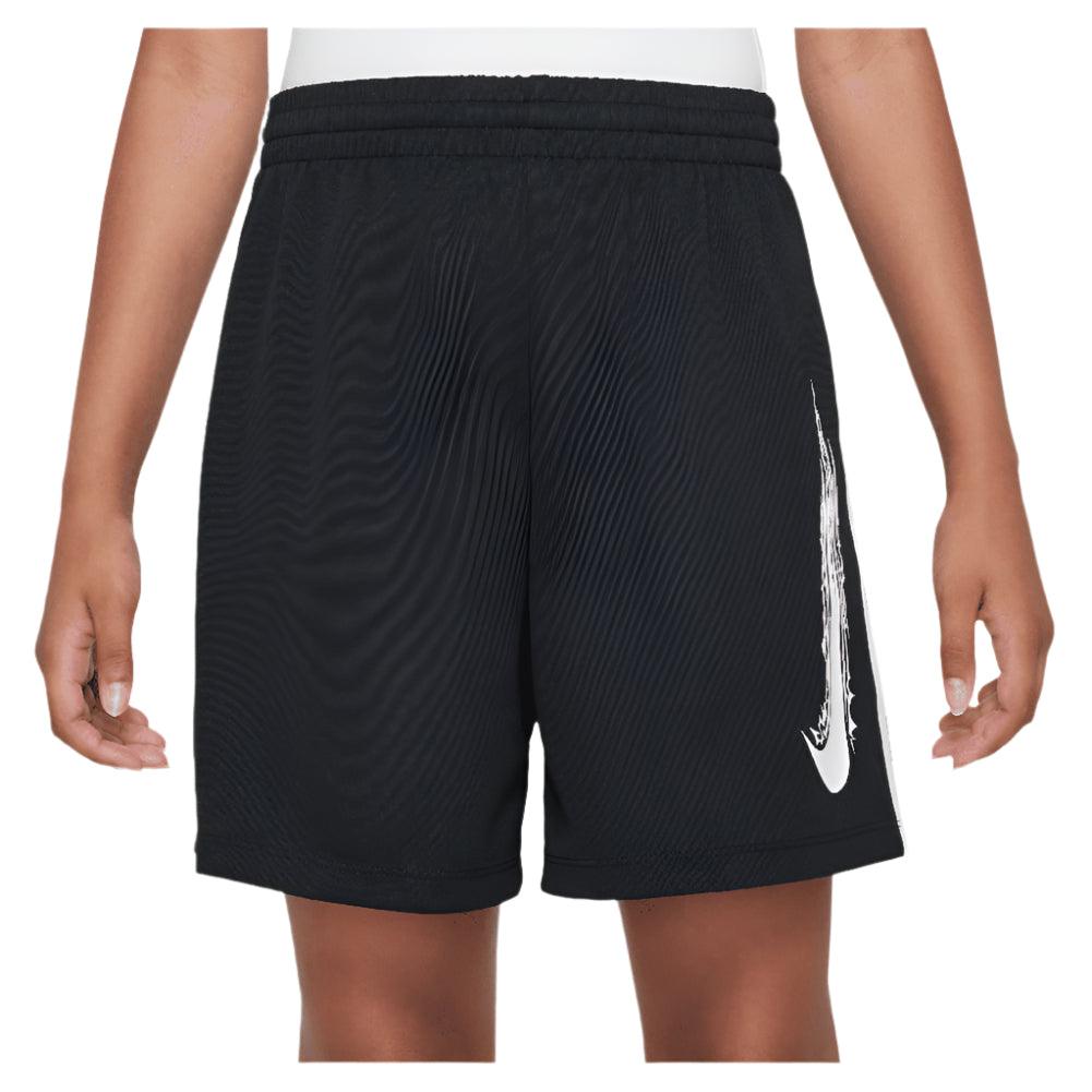 Boys' Dri-Fit Multi Woven Tennis Short NIKE XS 010_BLACK/WHITE