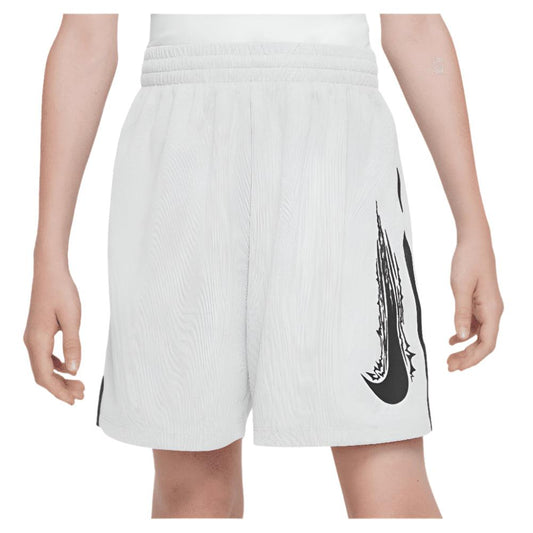 Boys' Dri-Fit Multi Woven Tennis Short White and Black NIKE XS White
