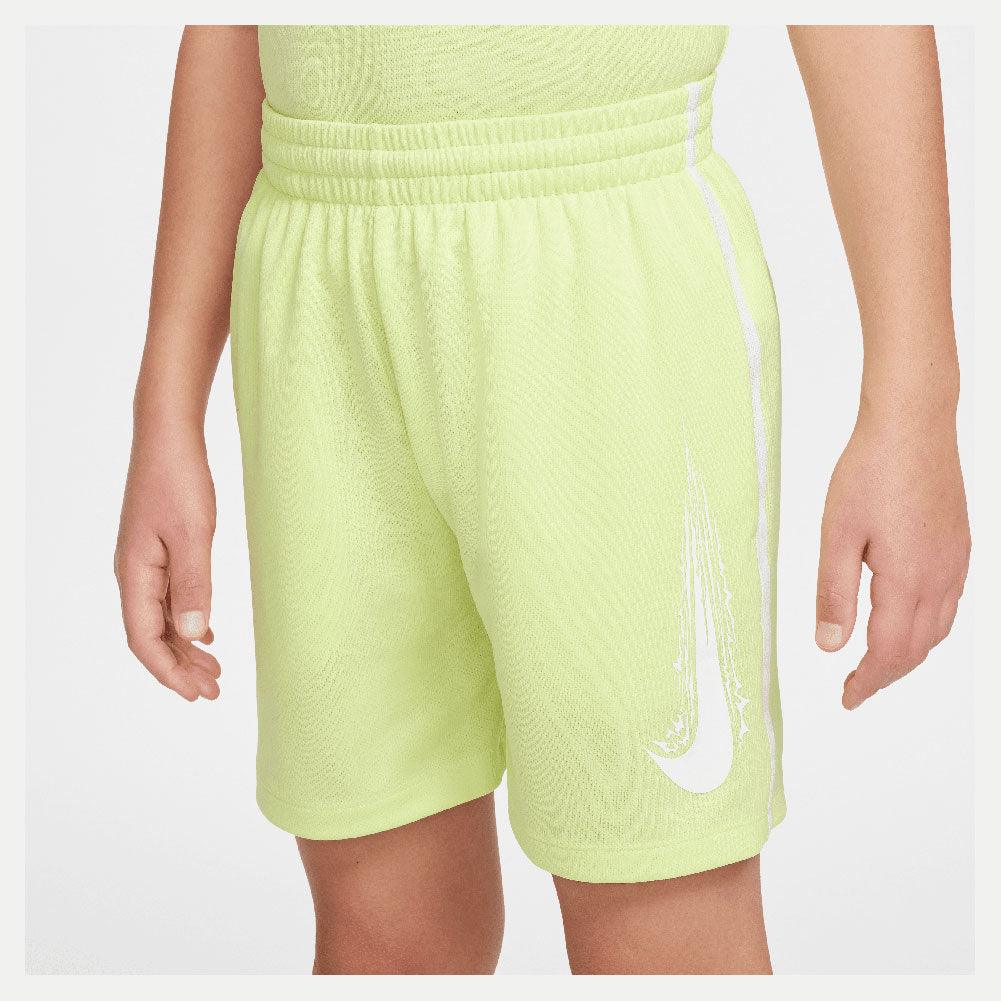 Boys' Dri-Fit Multi Woven Tennis Short NIKE XS 736_LT_LEMON_TWST/WH