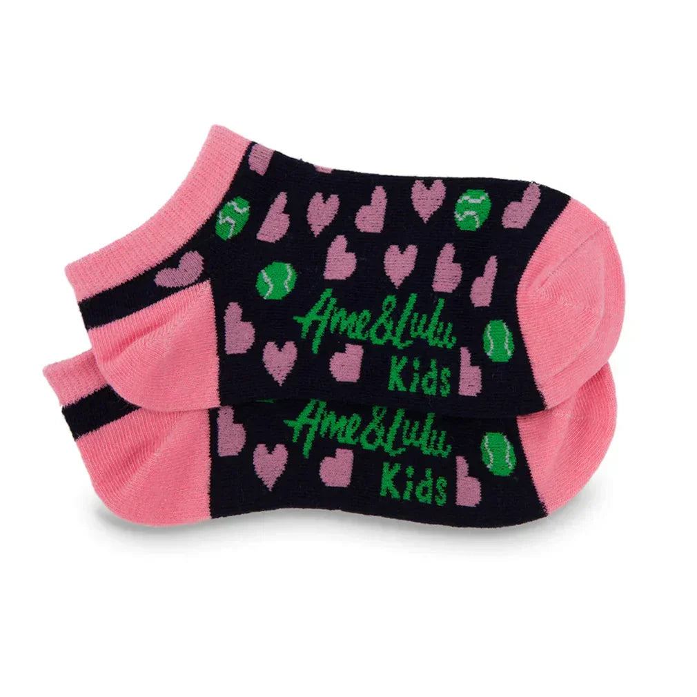 Juniors` Happy Feet Tennis Socks AME AND LULU ONE_SIZE HEARTS