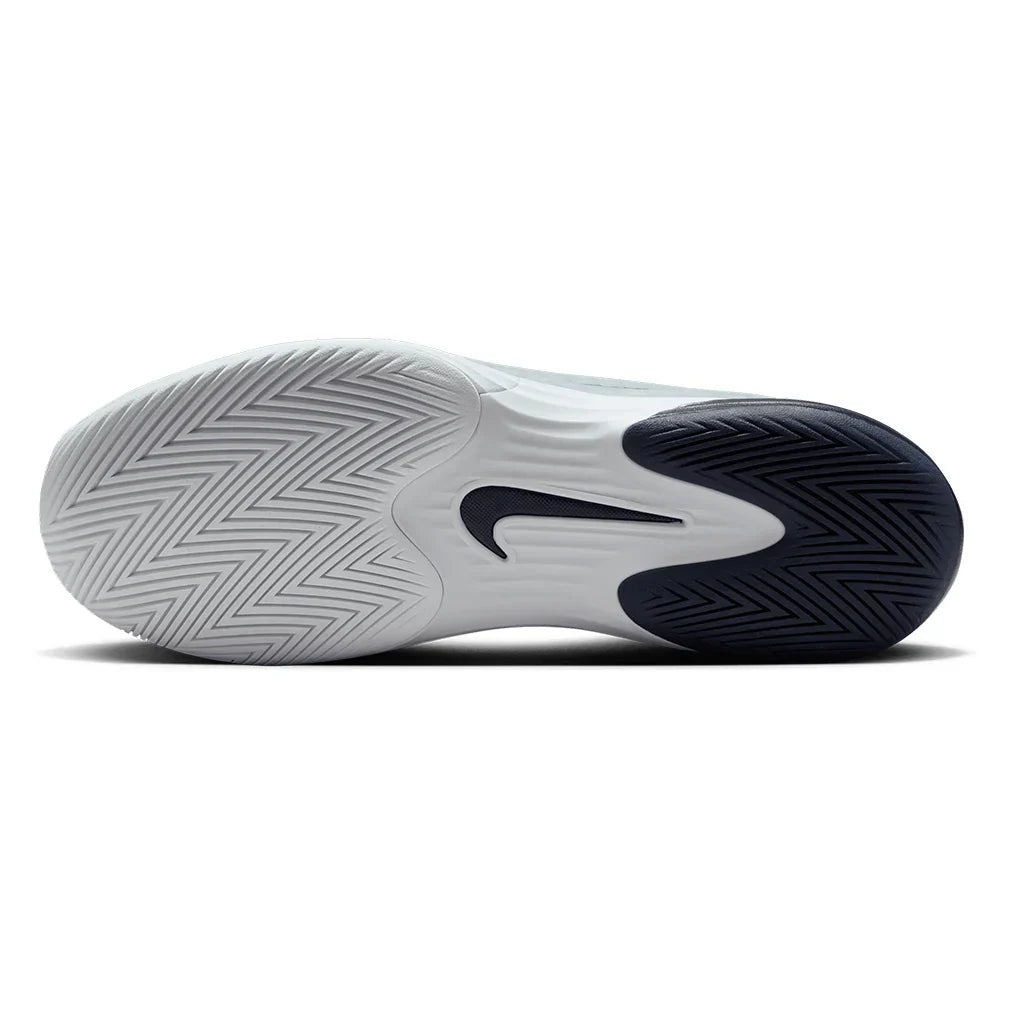 Men`s Vapor 12 Hypersmash Tennis Shoes Light White and Obsidian NIKE