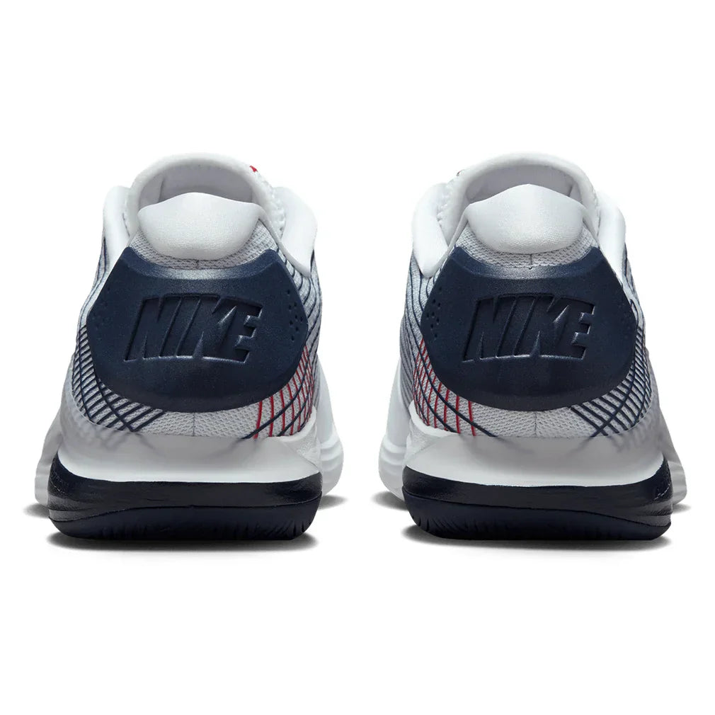 Men`s Vapor 12 Hypersmash Tennis Shoes Light White and Obsidian NIKE