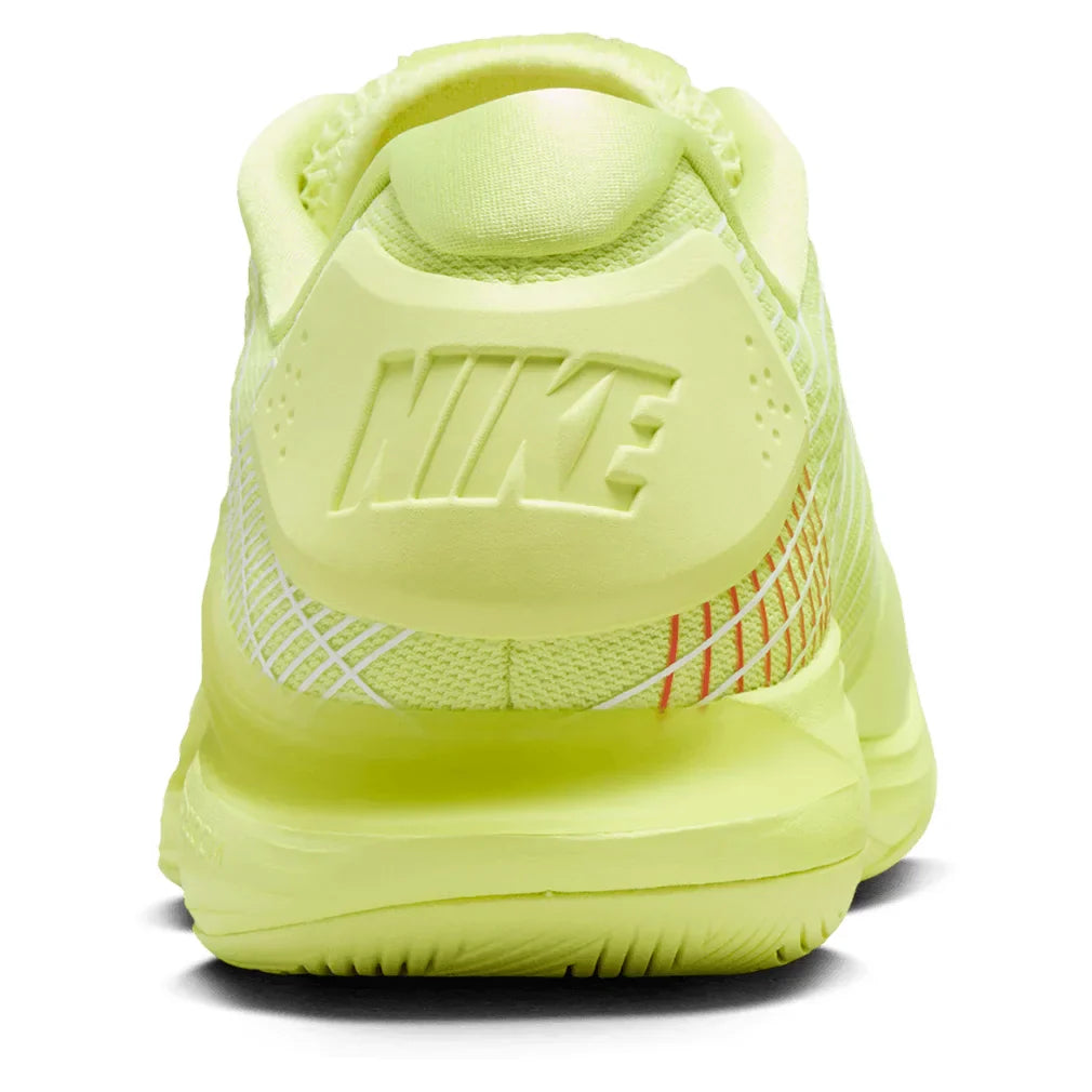 Men`s Vapor 12 Hypersmash Tennis Shoes Light Lemon Twist and Black NIKE