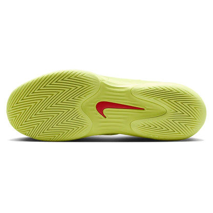 Men`s Vapor 12 Hypersmash Tennis Shoes Light Lemon Twist and Black NIKE