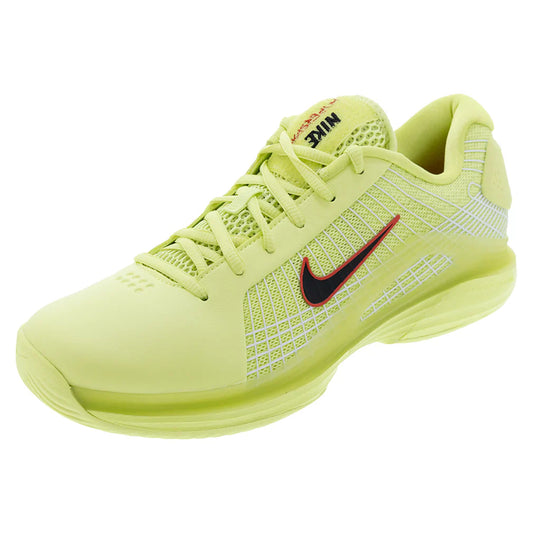 Men`s Vapor 12 Hypersmash Tennis Shoes Light Lemon Twist and Black NIKE 6 Yellow