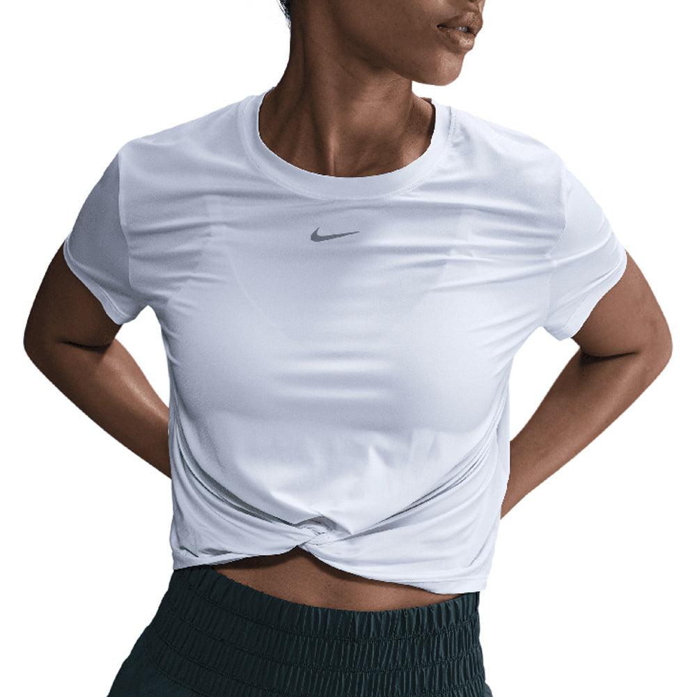 Women's One Classic Twist Short Sleeve Top NIKE XS White