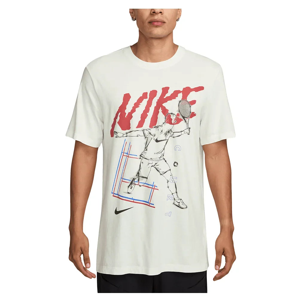 Men`s OC Court Tennis Tee NIKE S 121_SUMMIT_WHITE