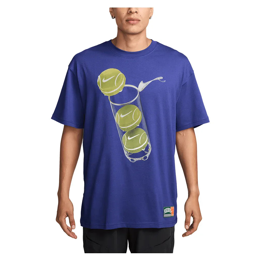 Men`s Paris Court M90 Tennis Tee NIKE S 539_DEEP_NIGHT