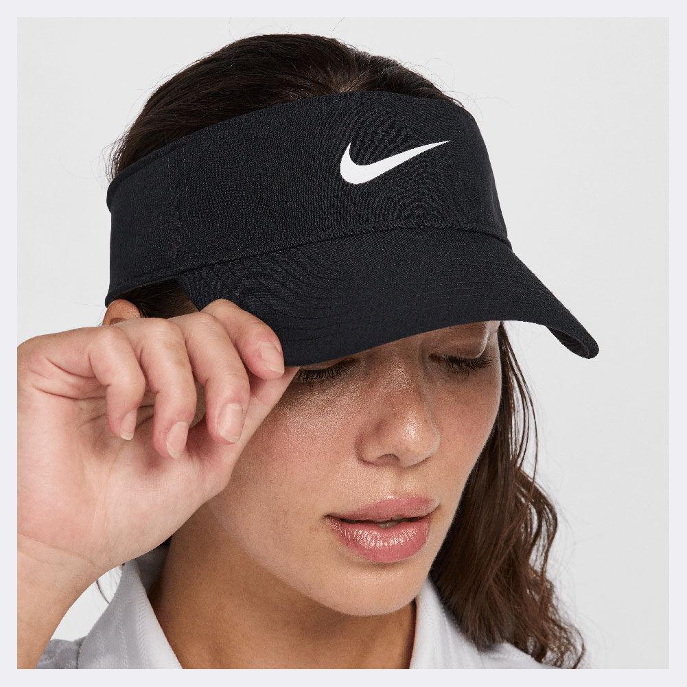 Men`s Dri-Fit Ace Tennis Visor CAPS AND VISORS NIKE S/M 010_BLACK/WHITE