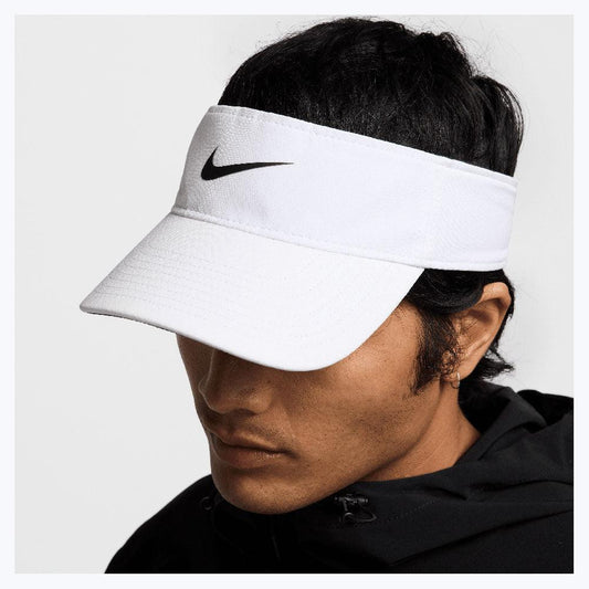 Men`s Dri-Fit Ace Tennis Visor CAPS AND VISORS NIKE S/M 100_WHITE/BLACK