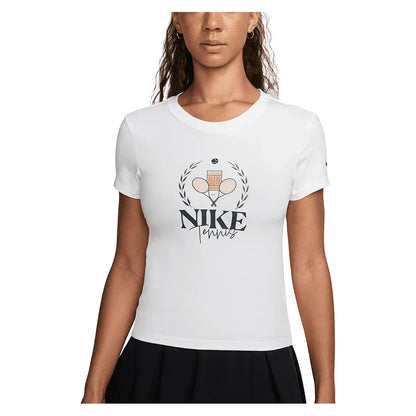 Women`s Paris Dri-FIT Slam Tennis Tee NIKE XS 100_WHITE