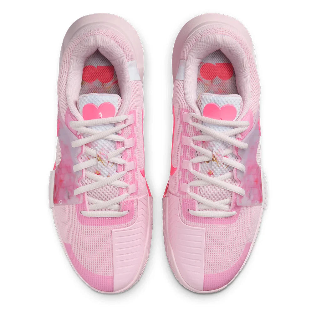 Women`s GP Challenge 1 Osaka Tennis Shoes Dusty Cactus and Dark Team Red NIKE