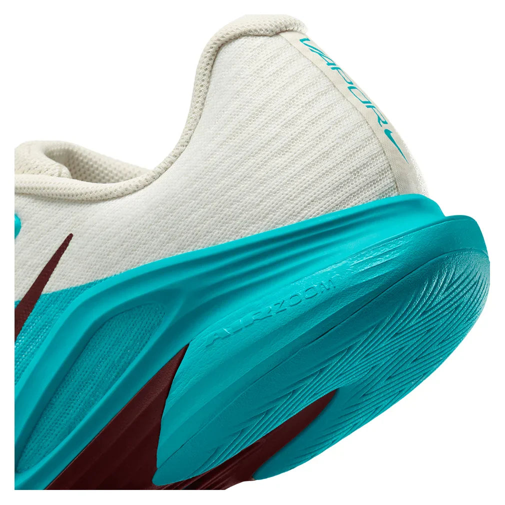 Women`s Vapor 12 PRM Tennis Shoes Dusty Cactus and Dark Team Red NIKE