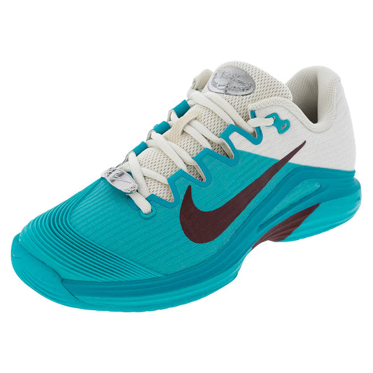 Women`s Vapor 12 PRM Tennis Shoes Dusty Cactus and Dark Team Red NIKE 5 Blue