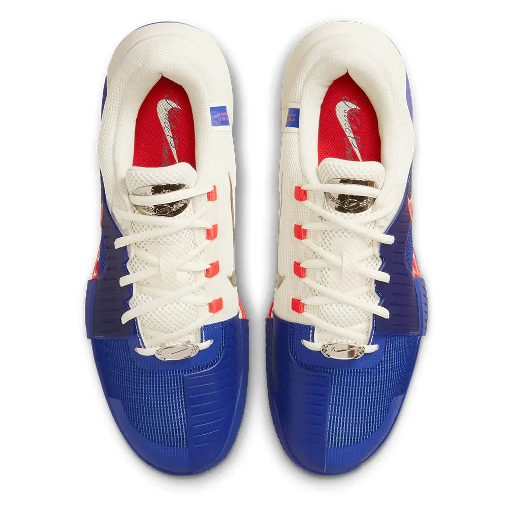 Men`s GP Challenge 1 PRM Tennis Shoes Deep Night and Light Crimson NIKE