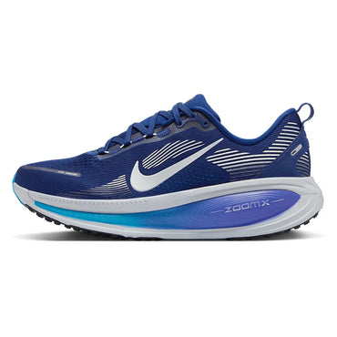 Men`s Vomero 18 Running Shoes Blue Void and Metallic Silver NIKE