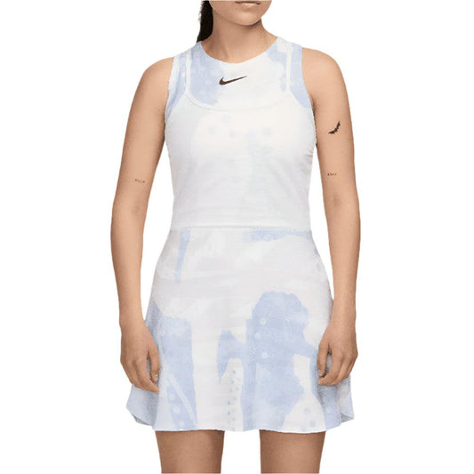 Women`s Melbourne Dri-Fit Slam Printed Tennis Dress NIKE XS White