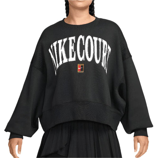 Women`s Pheonix Fleece Long Sleeve Tennis Top Black NIKE XS Black