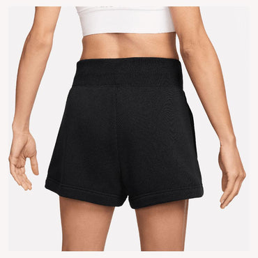 Women`s Court High-Waisted Heritage Phoenix Fleece Tennis Shorts Black NIKE