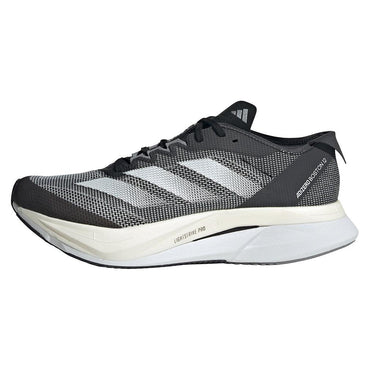 Women`s Adizero Boston 12 Running Shoes Core Black and White ADIDAS