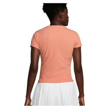 Women`s Dri-Fit Advantage Short Sleeve Tennis Top Apricot Agate NIKE