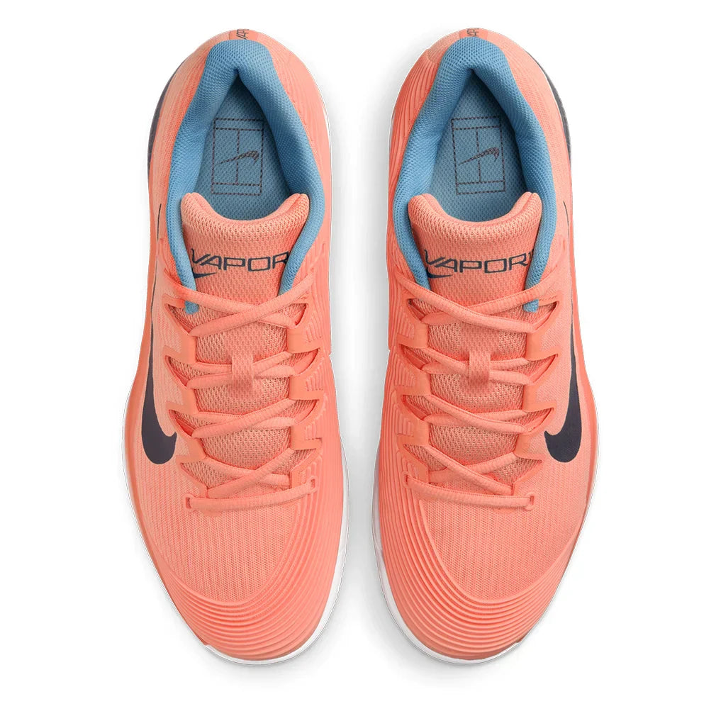 Men`s Zoom Vapor 12 Clay Tennis Shoes Apricot Agate and Obsidian NIKE