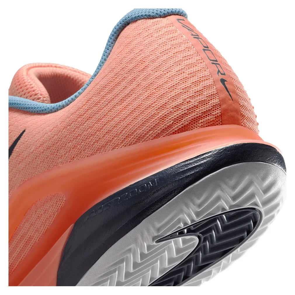 Men`s Zoom Vapor 12 Clay Tennis Shoes Apricot Agate and Obsidian NIKE