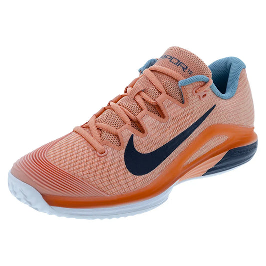 Men`s Zoom Vapor 12 Clay Tennis Shoes Apricot Agate and Obsidian NIKE 6 Orange
