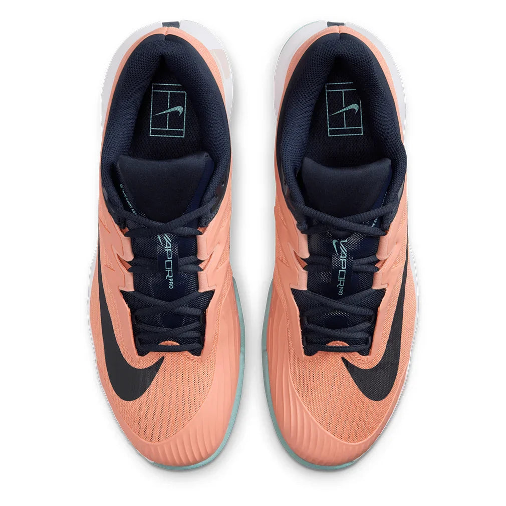 Men`s Zoom Vapor Pro 3 Clay Tennis Shoes Apricot Agate and Obsidian NIKE