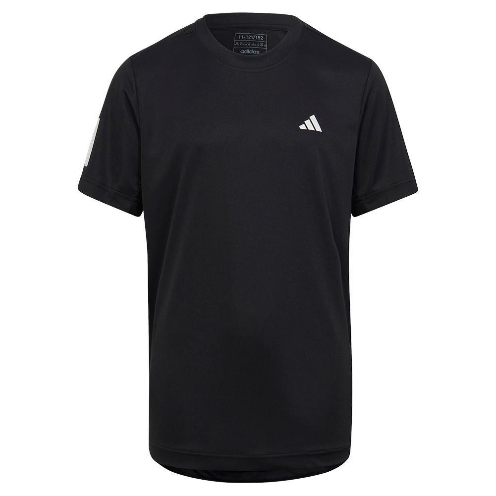 Boys' Club 3-Stripe Tennis T-Shirt Black Flash Apparel Sale ADIDAS S