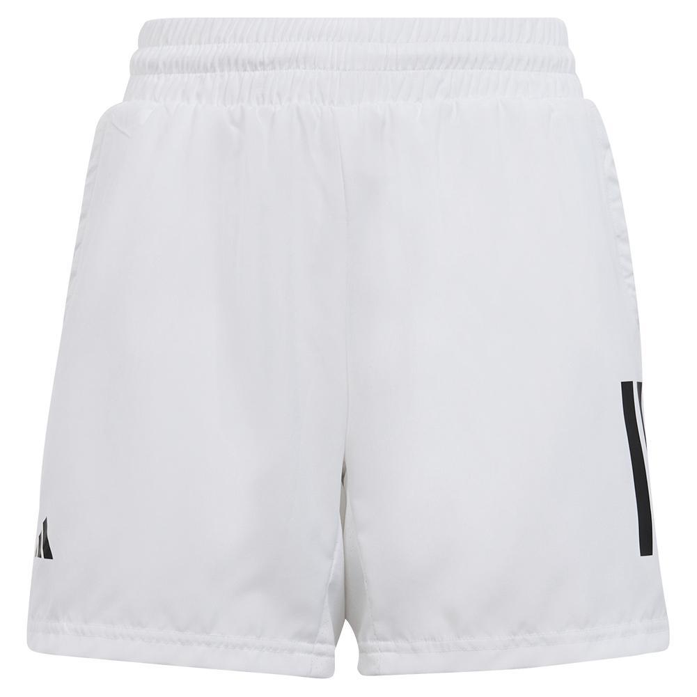 Boys' Club 3-Stripe Tennis Shorts White Boys Apparel ADIDAS S