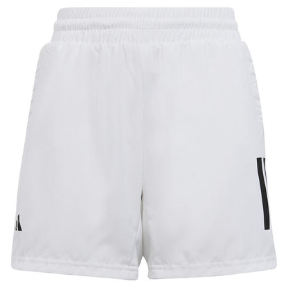 Boys' Club 3-Stripe Tennis Shorts White Boys Apparel ADIDAS S